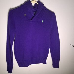 Ralph Lauren Vibrant Purple Turtleneck Sweater
